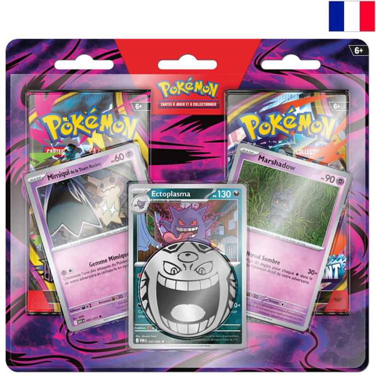 POKEMON TCG - DUO PACK + 3 PROMO CARTES "MIMIQUI / ECTOPLASMA / MARSHADOW" (FR)