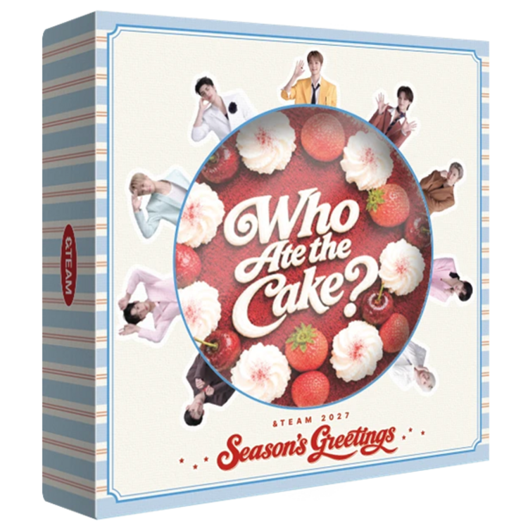 [PREORDER] &TEAM (エンティーム) - 2027 SEASON'S GREETINGS "WHO ATE THE CAKE?" - [CALENDAR + DIGITAL CONTENT] PACKAGE + GIFT