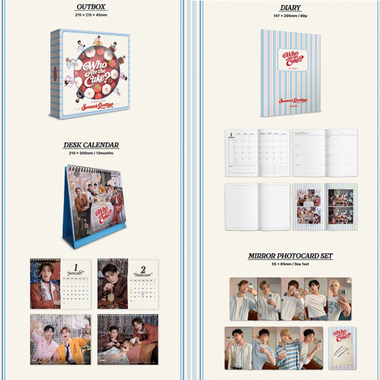 [PREORDER] &TEAM (エンティーム) - 2027 SEASON'S GREETINGS "WHO ATE THE CAKE?" - [CALENDAR + DIGITAL CONTENT] PACKAGE + [WEVERSE GIFT]