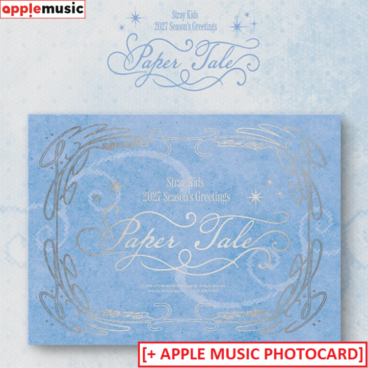 [PREORDER] STRAY KIDS (스트레이 키즈) - 2027 SEASON'S GREETINGS "PAPER TALE" - [CALENDAR] PACKAGE + [APPLE MUSIC PC SET)