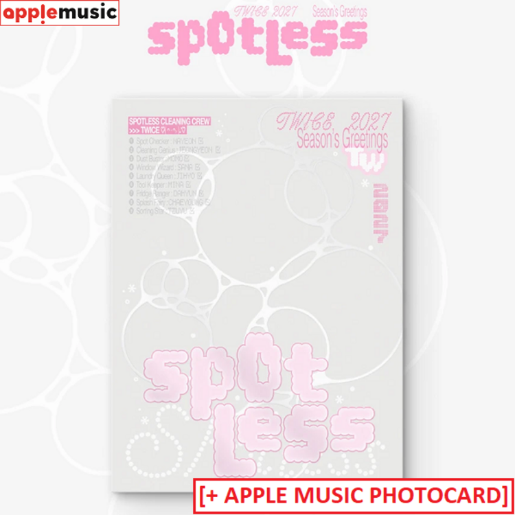 [PREORDER] TWICE (트와이스) - 2027 SEASON'S GREETINGS "SPOTLESS" - [CALENDAR] PACKAGE + [APPLE MUSIC PC SET]