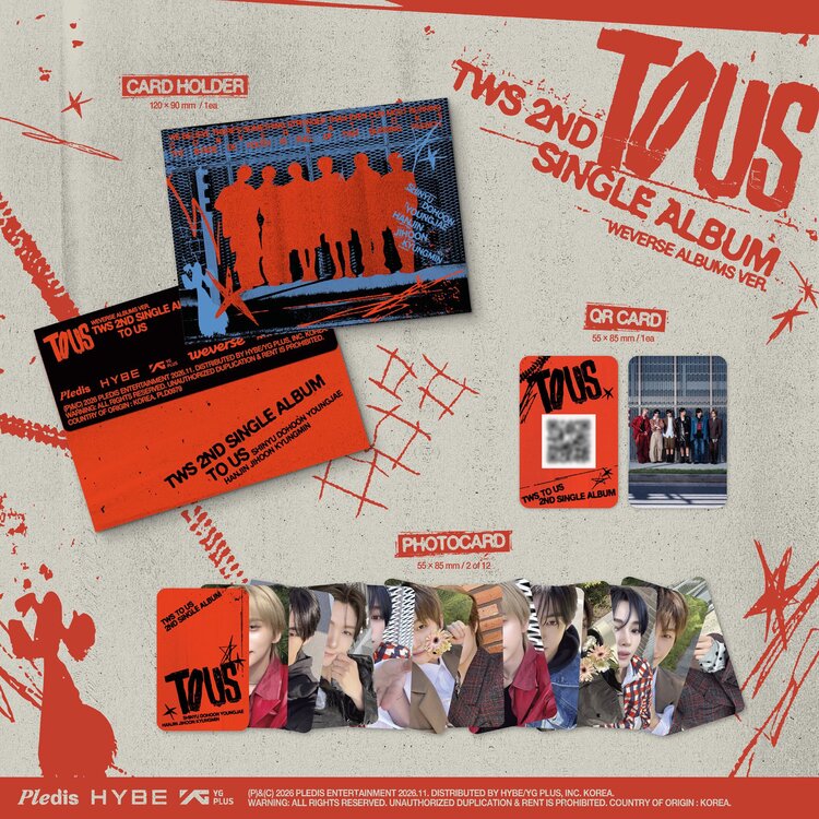 [PREORDER] TWS (투어스) - TO US (WEVERSE ALBUM) - 2ND SINGLE ALBUM