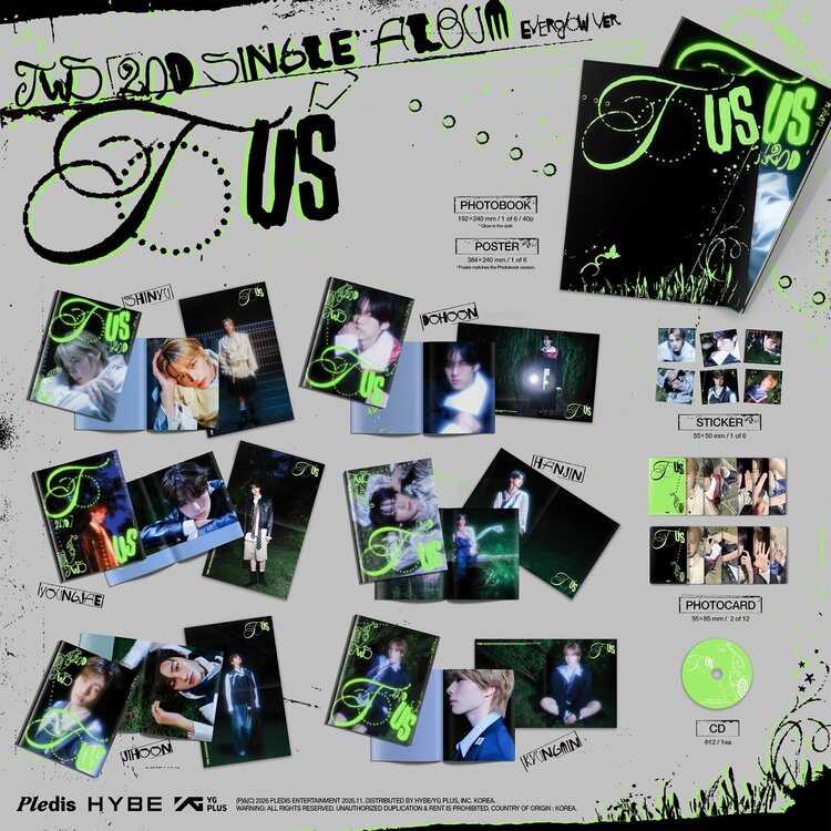 [PREORDER] TWS (투어스) - TO US (EVERGLOW VER.) - 2ND SINGLE ALBUM