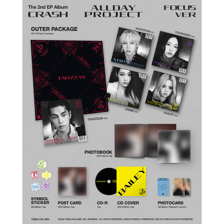 ALLDAY PROJECT (올데이 프로젝트) - CRASH (FOCUS VER.) THE 2ND EP ALBUM