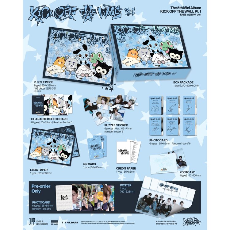 KICKFLIP (킥플립) - KICK OFF THE WALL PT. 1 (FANS ALBUM VER.) - 5TH MINI ALBUM