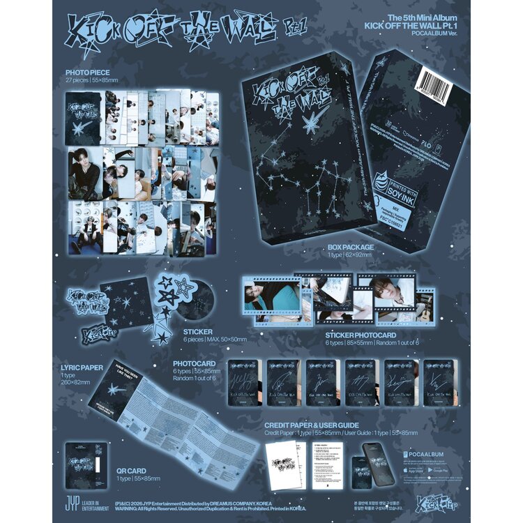 KICKFLIP (킥플립) - KICK OFF THE WALL PT. 1 (POCA ALBUM VER.) - 5TH MINI ALBUM