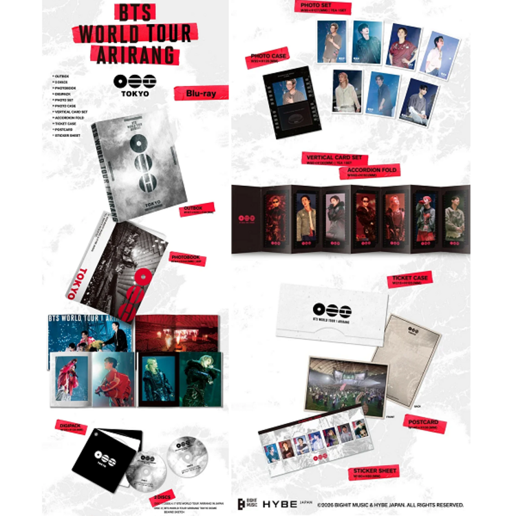 [PREORDER] BTS (防弾少年団) - WORLD TOUR "ARIRANG" IN JAPAN (BLU RAY PACKAGE)