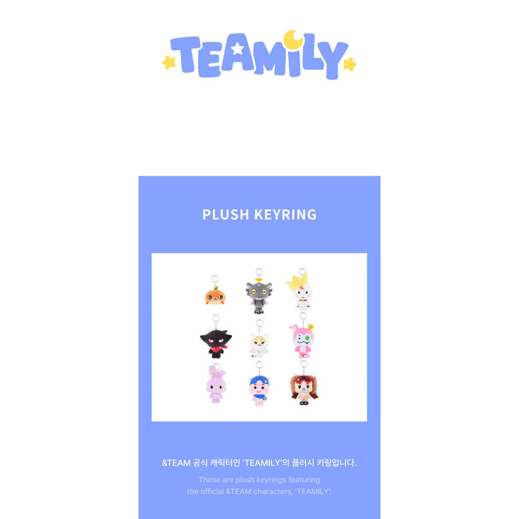 [PREORDER] &TEAM (앤팀) - TEAMILY PLUSH KEYRING