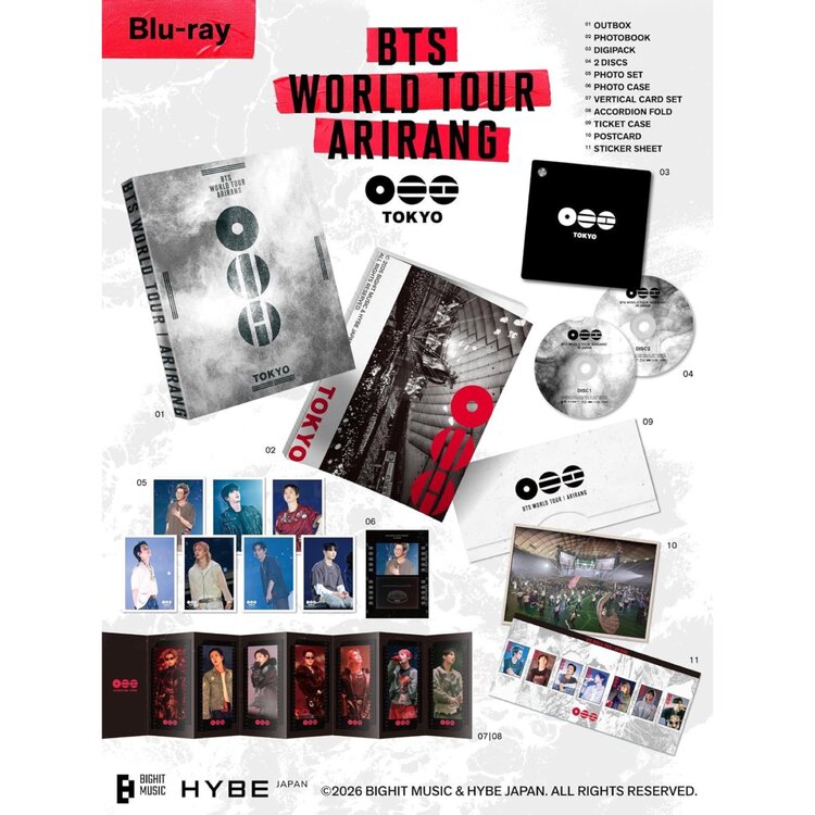 [PREORDER] BTS (防弾少年団) - WORLD TOUR "ARIRANG" IN JAPAN (BLU-RAY PACKAGE)