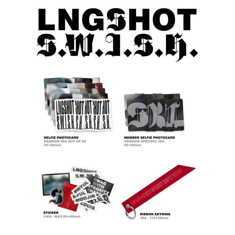 [PREORDER] LNGSHOT (롱샷) - S.W.I.S.H. (STANDARD VER.) - EP + [APPLE MUSIC PC]