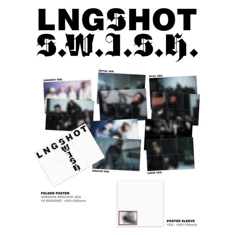 [PREORDER] LNGSHOT (롱샷) - S.W.I.S.H. (STANDARD VER.) - EP + [APPLE MUSIC PC]