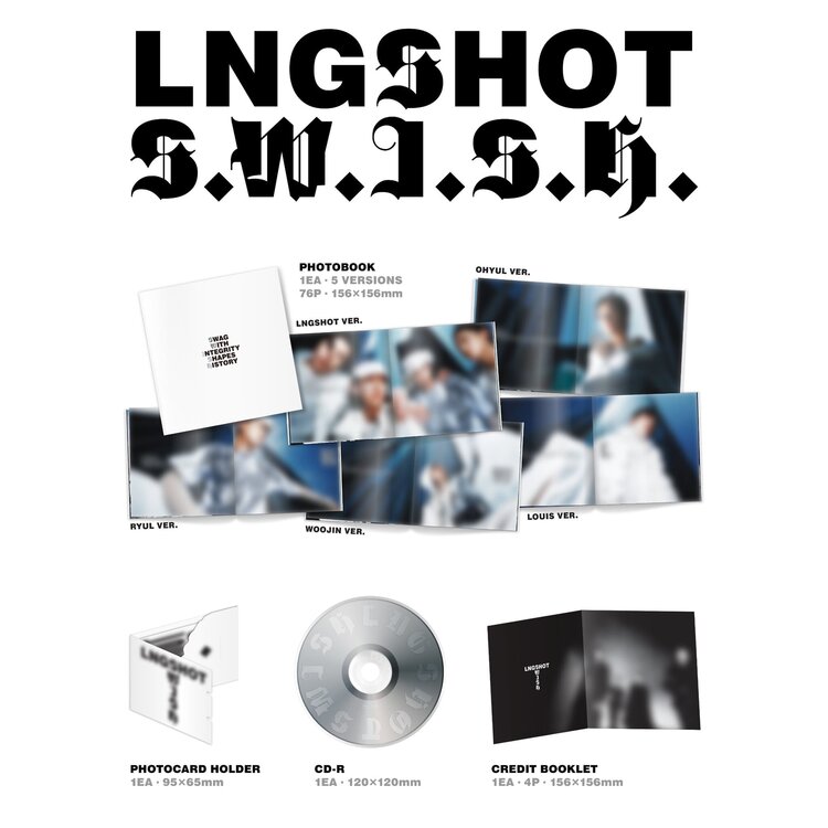[PREORDER] LNGSHOT (롱샷) - S.W.I.S.H. (STANDARD VER.) - EP + [MAKESTAR PC]