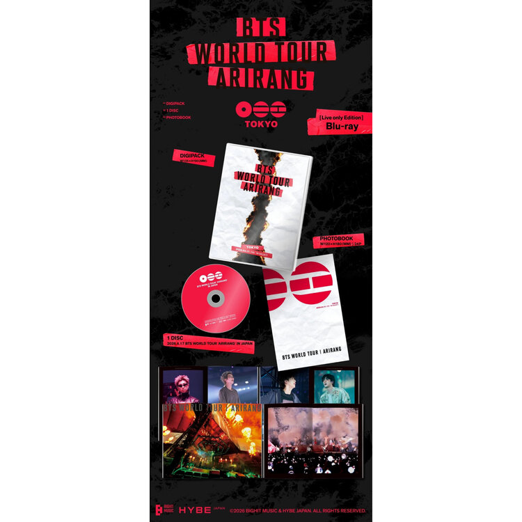 [PREORDER] BTS (防弾少年団) - WORLD TOUR "ARIRANG" IN JAPAN (BLU-RAY LIVE ONLY EDITION)