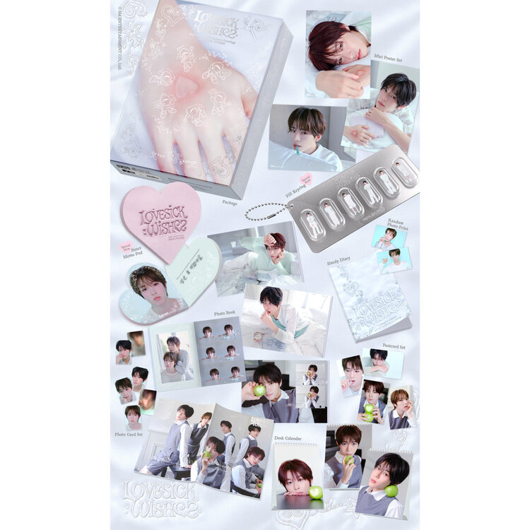 [PREORDER] NCT WISH (엔시티 위시) - 2027 SEASON'S GREETINGS "LOVESICK WISHES" - [DESK CALENDAR] PACKAGE + [WITHMUU PC SET]
