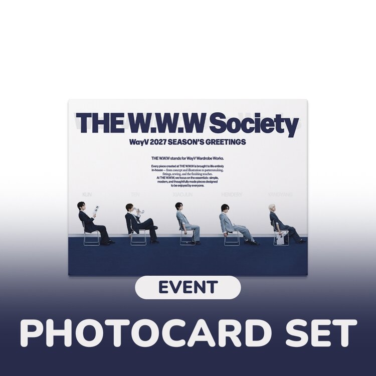 [PREORDER] WAYV (웨이션브이) - 2027 SEASON'S GREETINGS "THE W.W.W SOCIETY" - [DESK CALENDAR] PACKAGE + [WITHMUU PC SET]