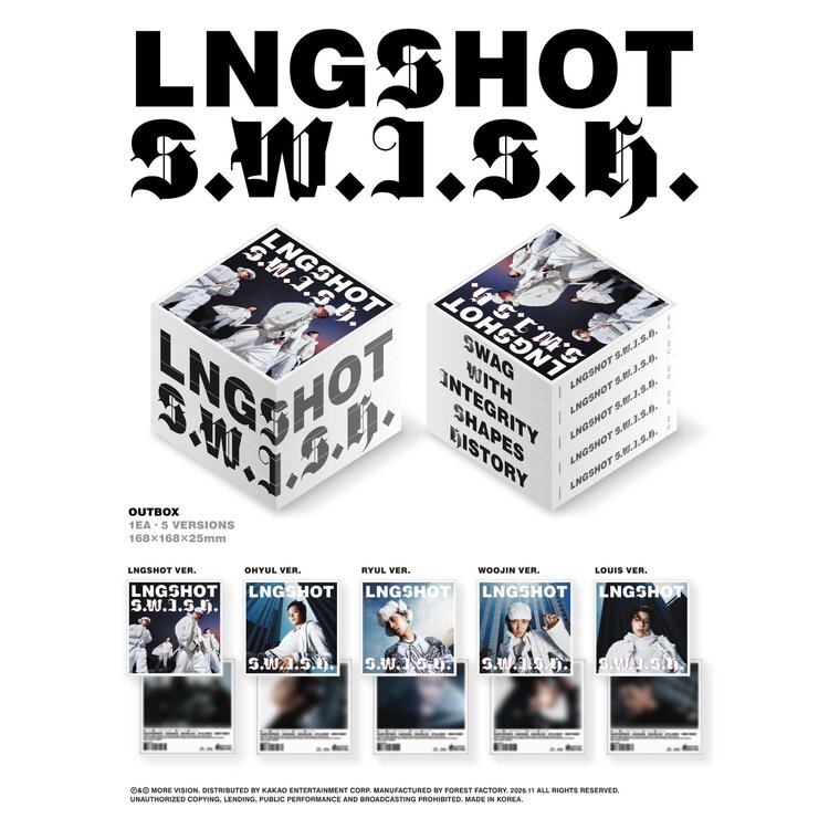 [PREORDER] LNGSHOT (롱샷) - S.W.I.S.H. (STANDARD VER.) - EP + [SOUNDWAVE PC]