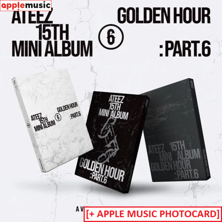 [PREORDER] ATEEZ (에이티즈) - GOLDEN HOUR PART.6 - 15TH MINI ALBUM + [APPLE MUSIC PC]
