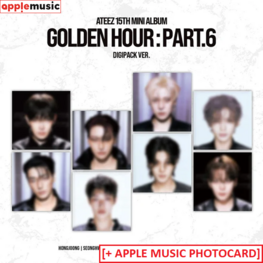 [PREORDER] ATEEZ (에이티즈) - GOLDEN HOUR PART.6 (DIGIPACK VER.) - 15TH MINI ALBUM + [APPLE MUSIC PC]