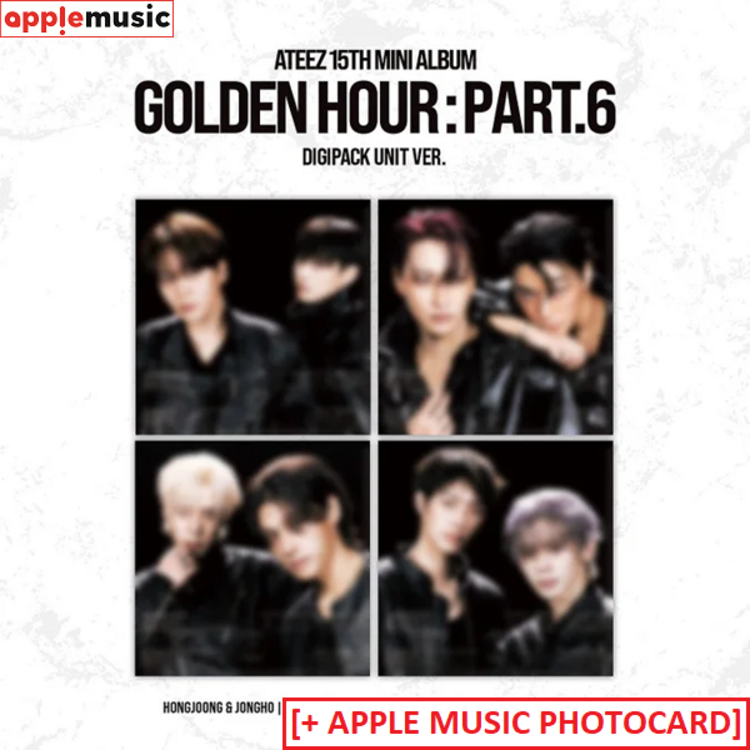 [PREORDER] ATEEZ (에이티즈) - GOLDEN HOUR PART.6 (DIGIPACK UNIT VER.) - 15TH MINI ALBUM + [APPLE MUSIC PC]