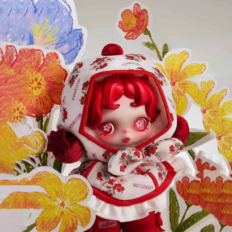 POP MART POP MART - SKULLPANDA [AMID FLOWERS] - PLUSH DOLL PENDANT