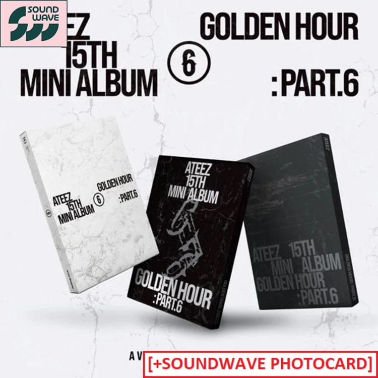 [PREORDER] ATEEZ (에이티즈) - GOLDEN HOUR PART.6 - 15TH MINI ALBUM + [SOUNDWAVE PC]