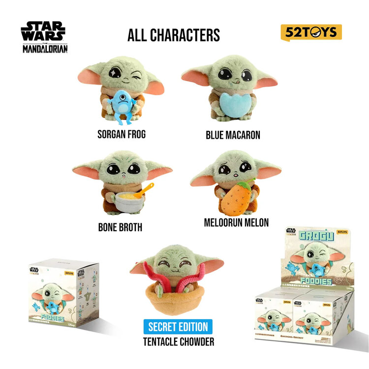 52TOYS - DISNEY GROGU [FOODIES SERIES] - PLUSH PENDANT BLINDBOX