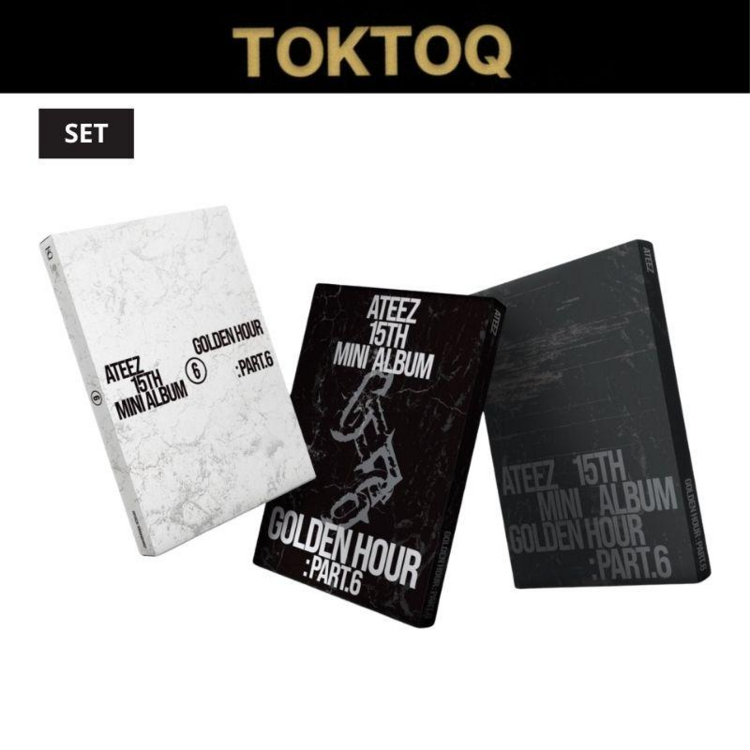 [PREORDER] ATEEZ (에이티즈) - GOLDEN HOUR PART.6 - 15TH MINI ALBUM (TOKTOQ SET + GIFT)