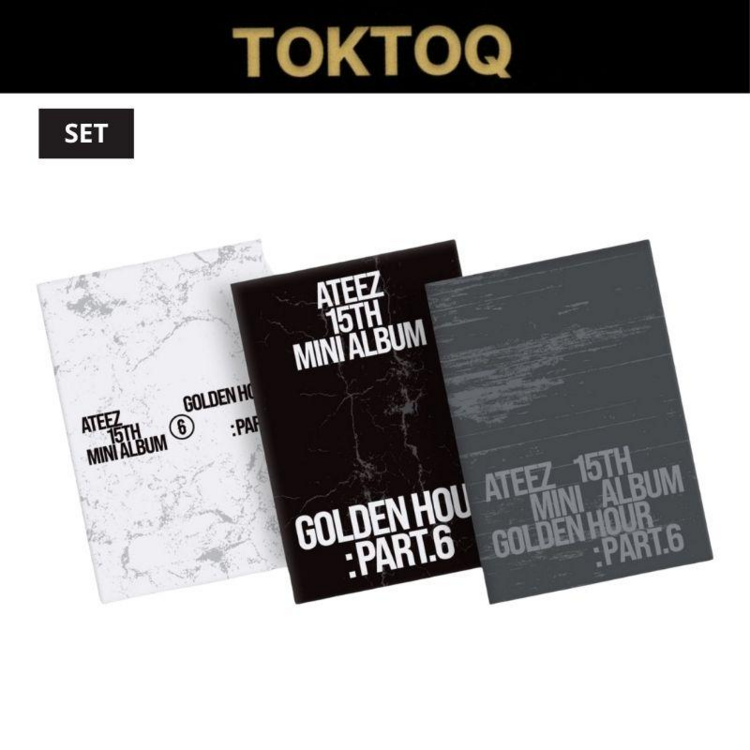 [PREORDER] ATEEZ (에이티즈) - GOLDEN HOUR PART.6 (POCA ALBUM) - 15TH MINI ALBUM (TOKTOQ SET + GIFT)