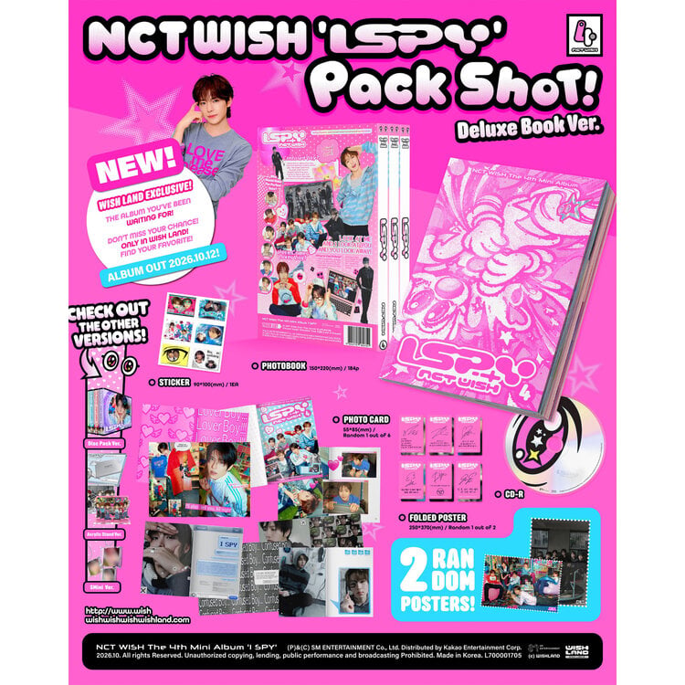 NCT WISH (엔시티 위시) - I SPY (DELUXE BOOK VER.) - THE 4TH MINI ALBUM