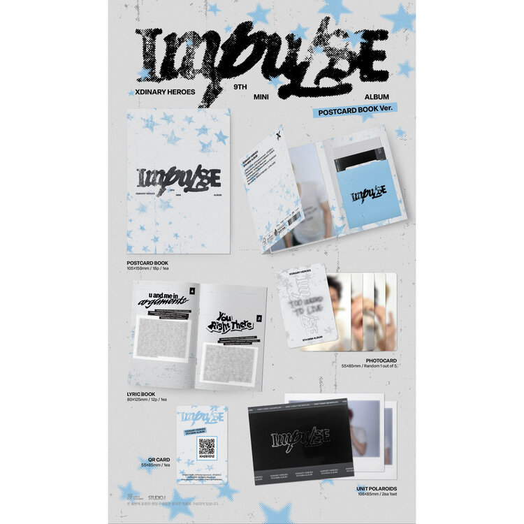 XDINARY HEROES (엑스디너리 히어로즈) - IMPULSE (POSTCARD BOOK VER.) - 9TH MINI ALBUM