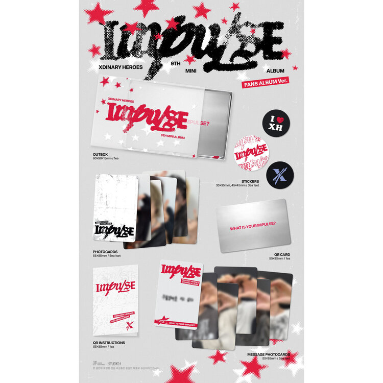 XDINARY HEROES (엑스디너리 히어로즈) - IMPULSE (FANS ALBUM VER.) - 9TH MINI ALBUM