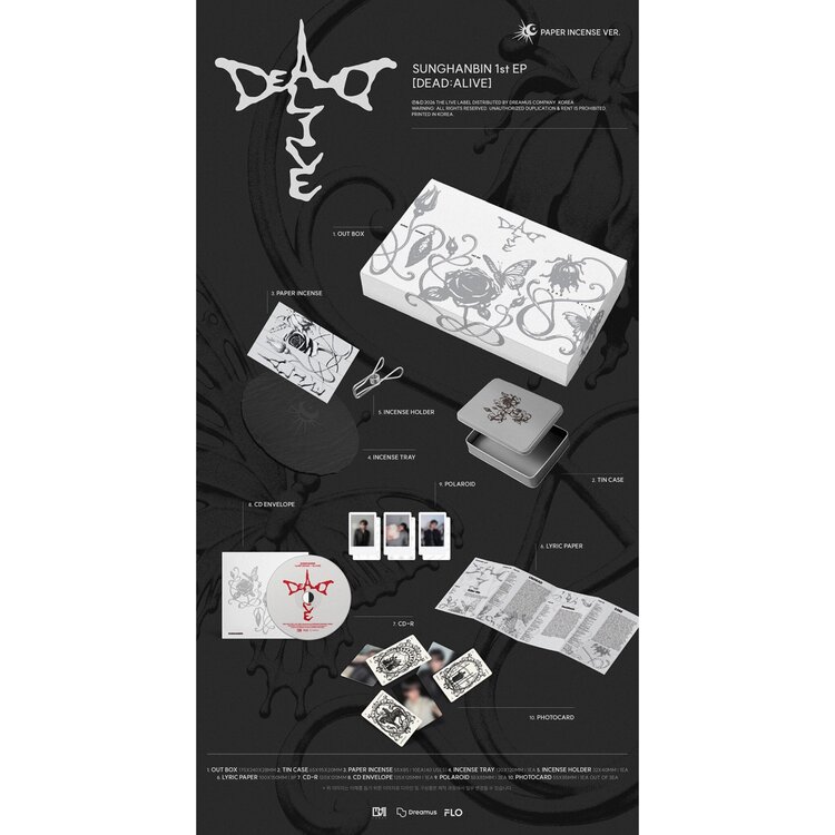 SUNGHANBIN (ZB1) - [DEAD:ALIVE] (PAPER INCENSE VER.) - 1ST EP