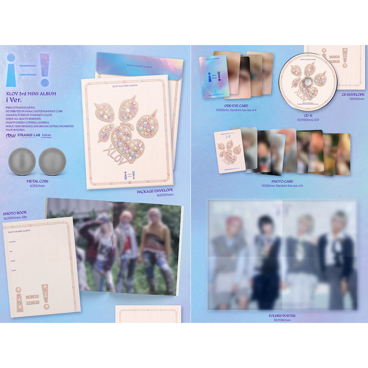 [PREORDER] XLOV (엑스러브) - [I=!] (I VER.) - 3RD MINI ALBUM