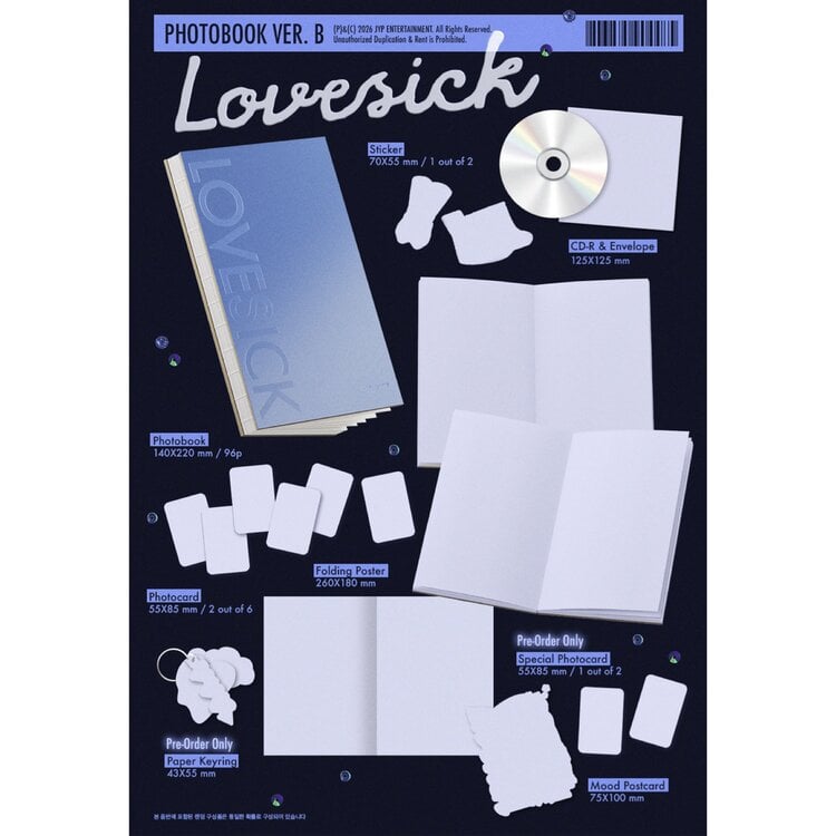 [PREORDER] CHAERYEONG (채령) (ITZY) - LOVESICK (PHOTOBOOK VER.) - 1ST MINI ALBUM
