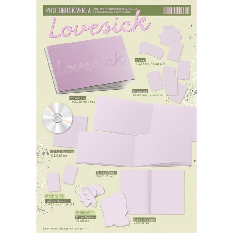 [PREORDER] CHAERYEONG (채령) (ITZY) - LOVESICK (PHOTOBOOK VER.) - 1ST MINI ALBUM
