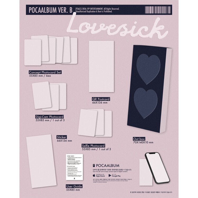 [PREORDER] CHAERYEONG (채령) (ITZY) - LOVESICK (POCA ALBUM VER.) - 1ST MINI ALBUM