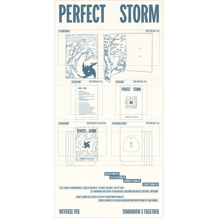 [PREORDER] TXT (투모로우바이투게더) - PERFECT STORM (WEVERSE VER.) - 9TH MINI ALBUM