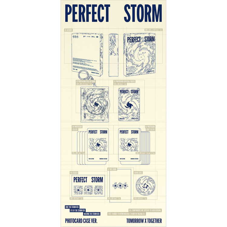 [PREORDER] TXT (투모로우바이투게더) - PERFECT STORM (PHOTOCARD CASE VER.) - 9TH MINI ALBUM