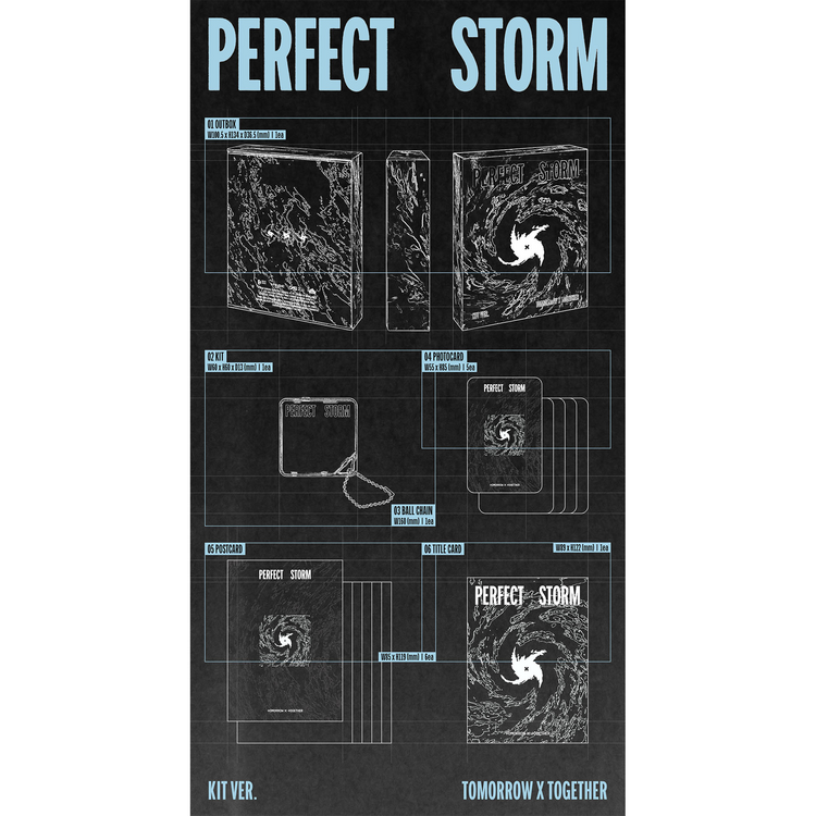 [PREORDER] TXT (투모로우바이투게더) - PERFECT STORM (KIT VER.) - 9TH MINI ALBUM