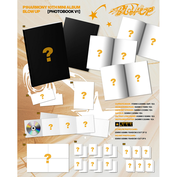 [PREORDER] P1HARMONY (피원하모니) - BLOW UP (PHOTOBOOK VER.) - 10TH MINI ALBUM