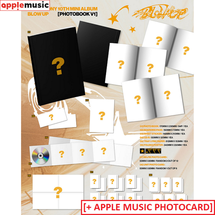 [PREORDER] P1HARMONY (피원하모니) - BLOW UP (PHOTOBOOK VER.) - 10TH MINI ALBUM + [APPLE MUSIC PC]
