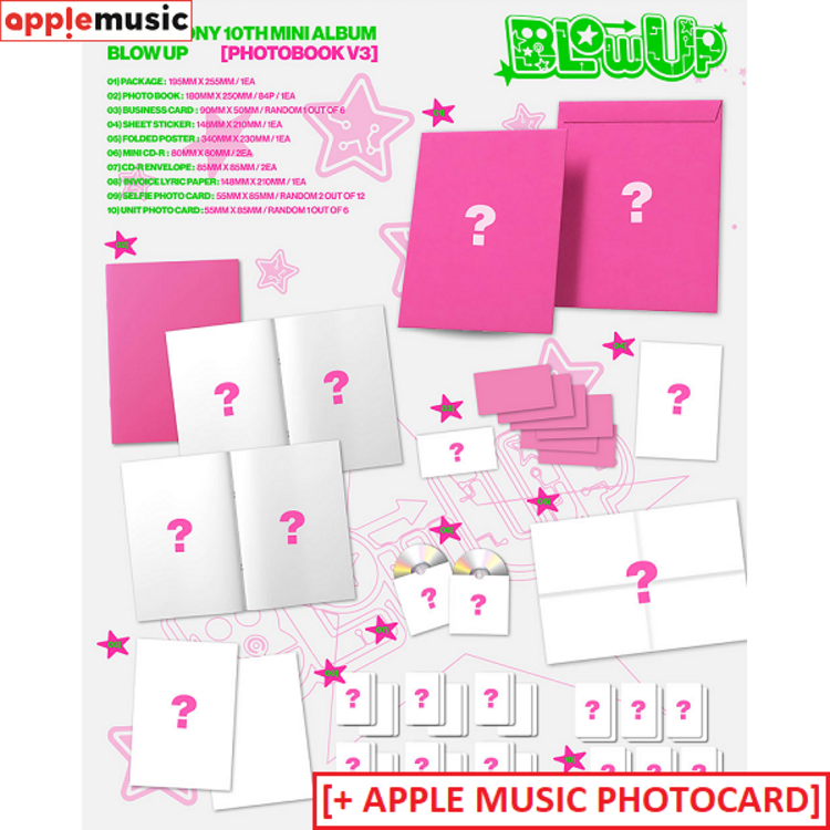 [PREORDER] P1HARMONY (피원하모니) - BLOW UP (PHOTOBOOK VER.) - 10TH MINI ALBUM + [APPLE MUSIC PC]