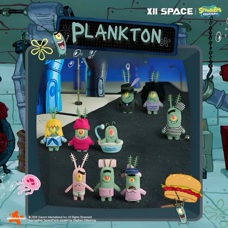 X11 SPACE - SPONGEBOB SQUAREPANTS [PLANKTON'S DAY SERIES] - PLUSH BLINDBOX