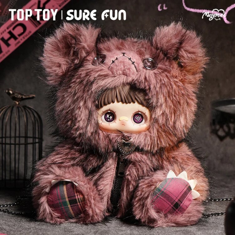 TOP TOY X SURE FUN -  MAYMEI [REBEL  DOLL] - PLUSH BACKPACK BLINDBOX