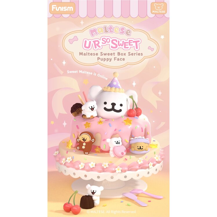 FUNISM - MALTESE [SWEET BOX PUPPY FACE SERIES] - BLINDBOX MINI FIGURE
