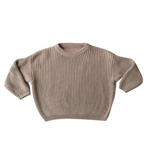 4 baby en kids Knit sweater natural