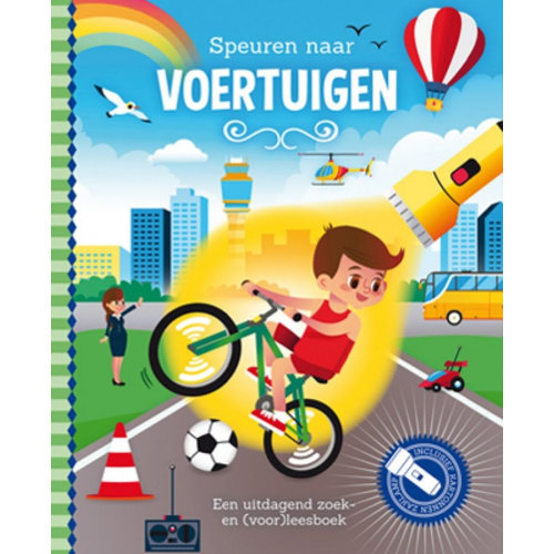 Lantaarn Zaklampboek - Speuren naar voertuigen Lantaarn Zaklampboek - Speuren naar voertuigen