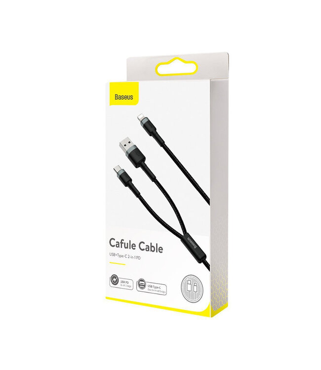 Baseus Cafule Series USB(C) naar Lightning Kabel