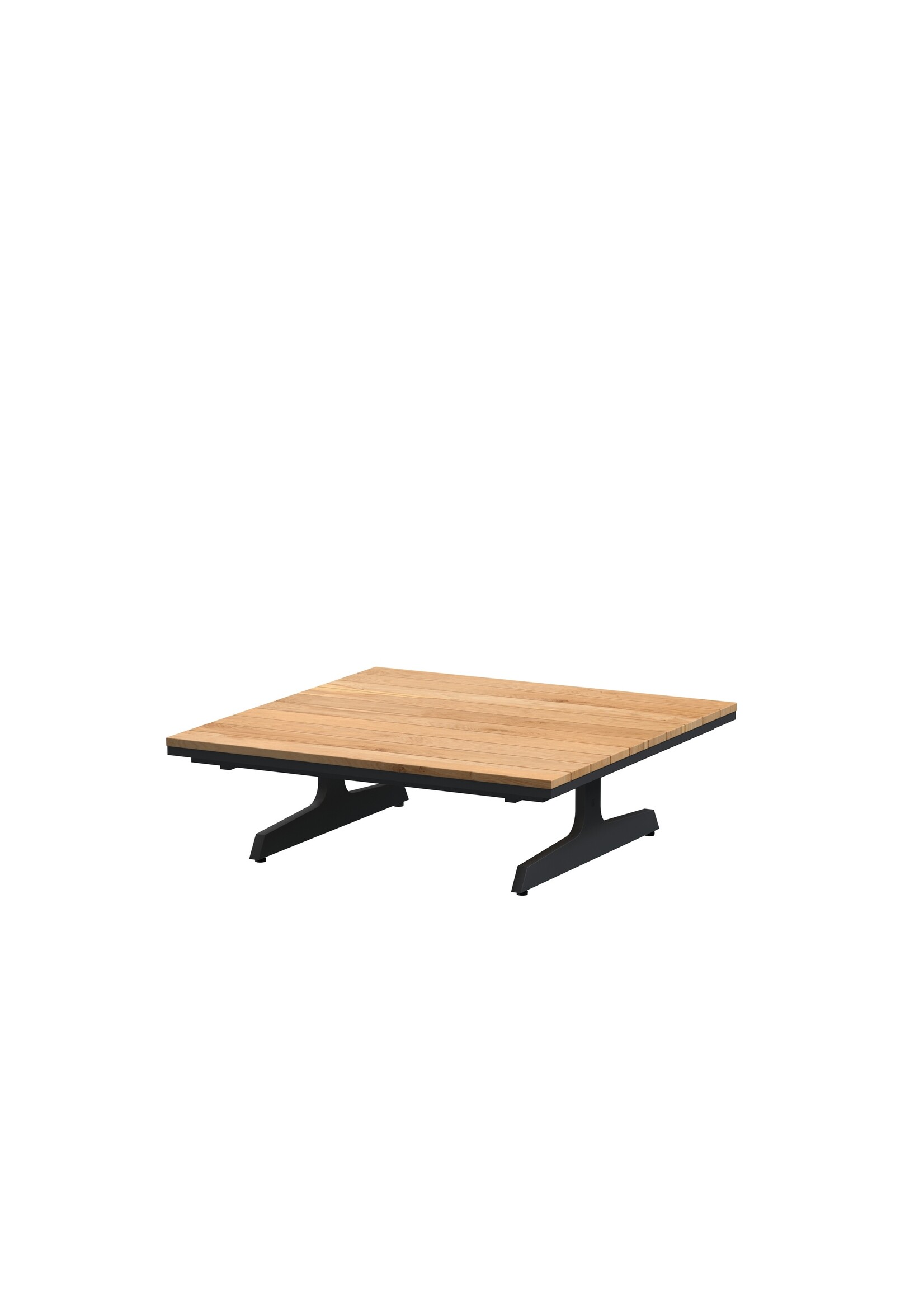 4SO 4SO Endless multi concept antracite coffee table teak 95 x 95 - SALE