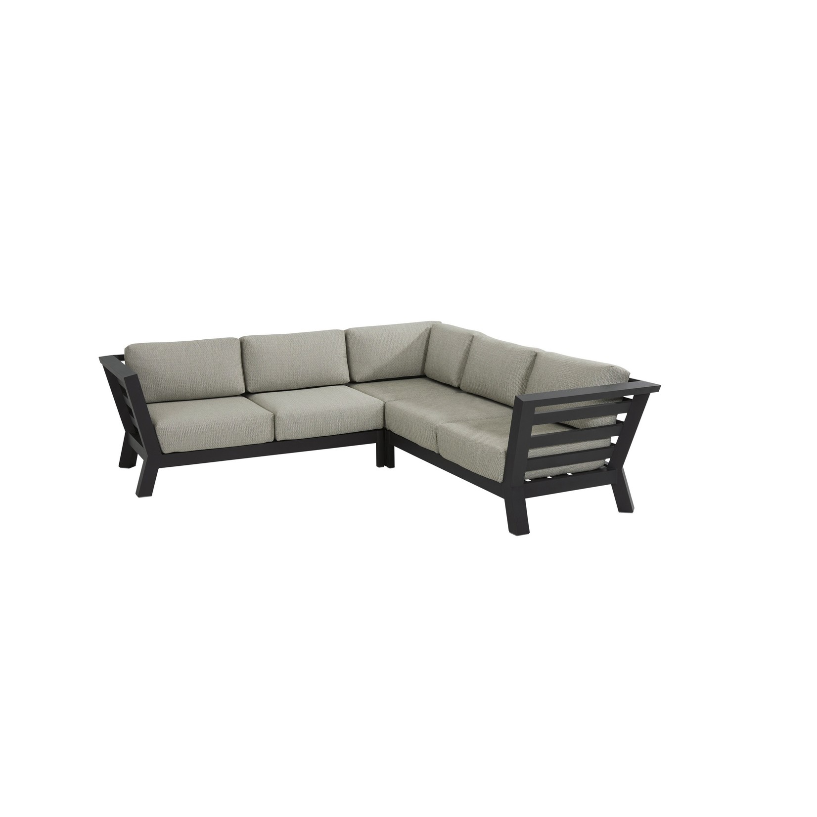 4SO 4SO Meteoro modular 2 seater bench R arm with 4 cushions